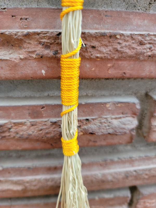 Natural fiber switch in bright yellow cording
